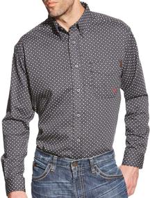 img 1 attached to 👔 Ariat Men's Solid Silver Shirt: Perfect Style for Every Occasion