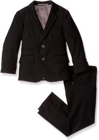 img 2 attached to 🎩 Isaac Mizrahi Boys Solid Textured Apparel in Suits & Sport Coats