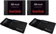 💾 sandisk ssd plus 120gb (упаковка 2 шт.) sata iii 6 гб/с - накопитель на твердотельных носителях в комплекте с корпусом usb 3.0 логотип