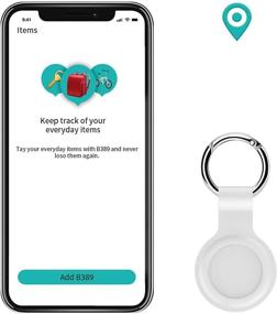 img 1 attached to Чехол LowGeeker для AirTag - 4 штуки, силиконовый брелок, совместим с трекером-детектором Apple AirTag, розовый/белый/красный/желтый.