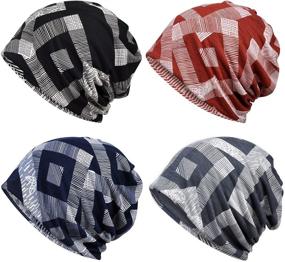 img 4 attached to 🧣 Women's Knit Chemo Caps - Fashion Beanie Headwear for Cancer Patients with Scarf Option