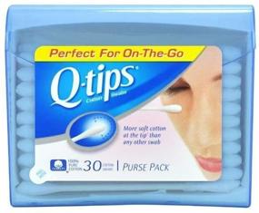 img 1 attached to 🧳 Q-Tips Cotton Swabs 30 ct - Travel Size Purse Pack (5 Packs)