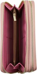 img 2 attached to BRENTANO Double Zipper Wallet Clutch: Stylish Removable Handbags & Wallets for Women