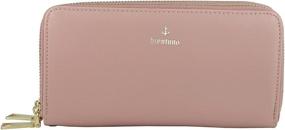 img 3 attached to BRENTANO Double Zipper Wallet Clutch: Stylish Removable Handbags & Wallets for Women