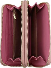img 1 attached to BRENTANO Double Zipper Wallet Clutch: Stylish Removable Handbags & Wallets for Women