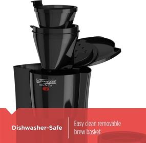 img 2 attached to BLACK+DECKER Brew 'n Go Personal Coffeemaker with Travel Mug, Black/Beige, DCM18 - Convenient Coffee on the Go!