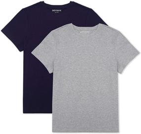 img 4 attached to 👚 DOTDOG Girls' Short Sleeve Spandex T Shirts: Stylish Crewneck Clothing