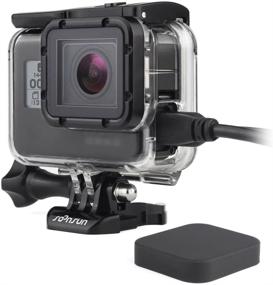 img 4 attached to Прозрачный корпус с боковым открывающимся окном SOONSUN для камер GoPro Hero 5 6 7 Black Hero (2018) - в комплекте быстросъемное крепление