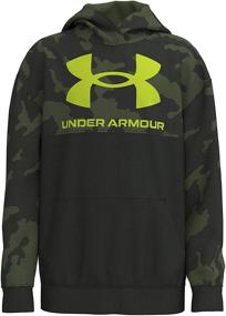 img 1 attached to Худи Under Armour Symbol: чёрное и красное мальчики. Активная одежда - идеальный комфорт и стиль!