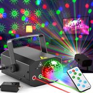 party lights + disco ball 2 in 1: sound activated strobe light & stage lighting projector for parties, clubs, and home shows- remote controlled dj disco lighting for birthdays, karaoke, christmas, ktv, and more логотип