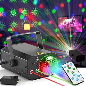 img 4 attached to Party Lights + Disco Ball 2 in 1: Sound Activated Strobe Light & Stage Lighting Projector for Parties, Clubs, and Home Shows- Remote Controlled DJ Disco Lighting for Birthdays, Karaoke, Christmas, KTV, and More