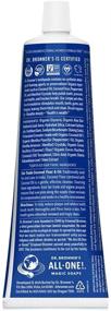 img 3 attached to 🌿 Dr. Bronner’s All-One Toothpaste 3-Pack (Peppermint, 5 oz) - 70% Organic, Natural & Effective - Fluoride-Free, SLS-Free - Fresh Breath, Plaque Reduction, Teeth Whitening - Vegan