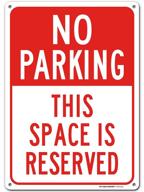 parking this space reserved sign logo