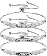 🏻 chooro bracelet for sisters with rhinestone detail - boys' jewelry logo