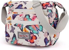 img 4 attached to HIKKER LINK Multi Pocket Crossbody Lightweight Shoulder Women's Handbags & Wallets in Shoulder Bags