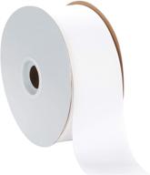 🎀 berwick offray 2.25" white grosgrain ribbon - 50 yards: high-quality craft ribbon logo