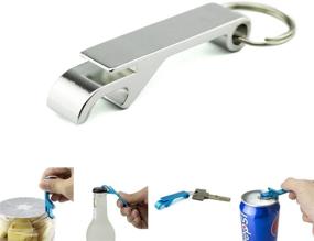 img 2 attached to AIRSUNNY 5pcs Keychain Bottle Opener - High-Performance Bartender Aluminum Bottle/Can Opener - Compact, Versatile & Durable Design - Vibrant Colors - Pocket-Sized Bar Claw Beverage Keychain Ring