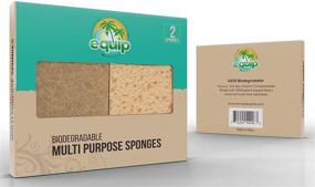 img 4 attached to Eco-Friendly Kitchen Sponge: Biodegradable Natural Scrub Pads for Dishes, Non-Scratch Sponge, Cleaning Kitchen Scrubbers with Cellulose & Coconut