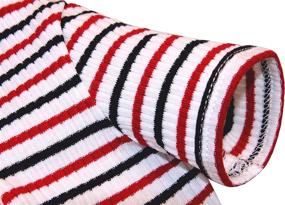 img 2 attached to 🐶 Pet Favorite Puppy Face Dog Shirts: Stylish Striped Dog Tee for Small or Medium Dogs - Girls/Boys Summer Dog Clothes