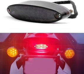 img 3 attached to 🏍️ Высоко совместимый светильник для тормоза и заднего (хвостового) света мотоцикла на 12V с 28 светодиодами - идеально подходит для круизеров, квадроциклов и не только!