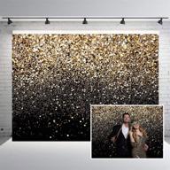 gold glitter paint photography backdrop - 7x5ft abstract golden bokeh starry ✨ sky for wedding, adults, babies, children, families, new year party decor - gt-028 logo