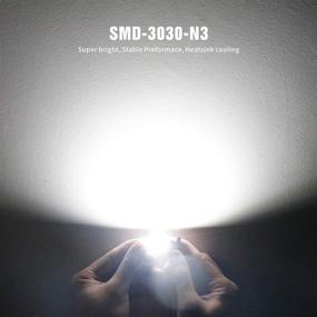 img 2 attached to 🌟 SIRIUSLED N3 578 LED bulbs - Pure White, Super Bright Festoon lights with 300 Lumens & 3030 Chipset for Car, Truck, Interiors - Dome, Map, Door, Courtesy Lights (1.72” 41MM 211-2 212-2 569) - Pack of 6