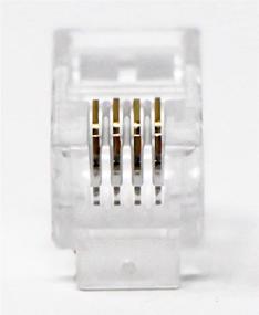 img 2 attached to Tupavco TP808 RJ9 Modular Headset Connector (100 Pack Per Bag) - RJ9/RJ10/RJ22 4P4C Phone Connectors with Crimper for Telephone Cable/Cord Handset