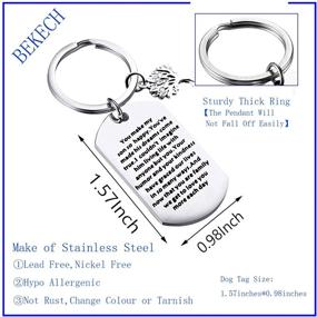 img 3 attached to 👰 BEKECH Daughter-in-Law Keychain - Welcome to Our Family, Wedding Gift for Daughter-in-Law