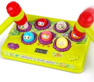 🔨 baodlon interactive pound a mole game: light-up musical pounding toy for toddlers - early developmental fun gift for ages 2-5 years old - includes 2 soft hammers logo