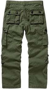img 1 attached to 👕 Raroauf Multi-Pocket Military Uniform for Boys' Outdoor Clothing