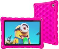 🔷 kids tablet case 8in, oqddqo lightweight shockproof anti-slip protective cover for 8 inch tablet (pink) logo