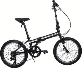 img 4 attached to 🚲 ZiZZO Campo 20" Folding Bike - Shimano 7-Speed, Adjustable Stem, Lightweight Aluminum Frame