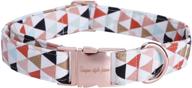 soft and comfy bowtie pet collar for dogs and cats - adjustable pure cotton collars in 6 sizes and 5 patterns - ideal pet gift logo