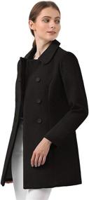 img 2 attached to Allegra Womens Collar Double Breasted Women's Clothing and Coats, Jackets & Vests