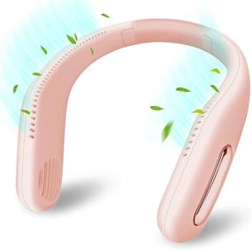 img 4 attached to Jawhock Portable Neck Fan: Hands-free, Bladeless & Rechargeable USB Fan for Home, Office and Outdoors - Pink