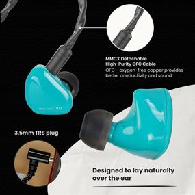 img 1 attached to 🎧 iBasso IT00 Audiophile in-Ear Monitor Earbuds: Professional-Quality Sound with Graphene (Green)