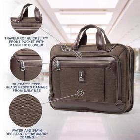 img 3 attached to Travelpro Platinum Elite-Sleek Laptop Business Briefcase