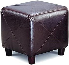 img 3 attached to 🟤 Dark Brown Cube-Shaped Ottoman