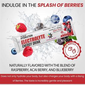 img 3 attached to 💧 Ultimate Hydration Boost: Hydro Delight Electrolyte Energy Powder Packets - Natural Berry Blend with Potassium, Magnesium, and Essential Vitamins - No Added Sugar - 20 Packets