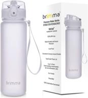 🚰 brimma premium sports water bottle: leak proof flip top lid for gym, yoga, running, outdoors, cycling, and camping logo