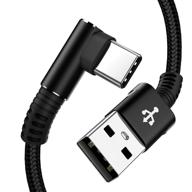 улучшенные кабели usb c (2 шт./3ft и 6ft), кабель типа с с быстрой зарядкой 3 ампер, синхронизация данных высокой скорости usb a к usb c, долговечный кабель-зарядка из нейлона-плетения для ipad, samsung, google pixel и других устройств. логотип