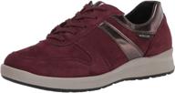 👟 mephisto women's rebeca scarlet bucksoft athletic shoes: ultimate comfort and style logo