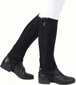 img 1 attached to 👢 Dublin Suede II Half Chaps for Children