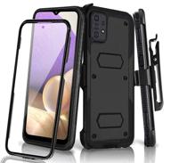 📱 samsung galaxy a32 5g holster case with swivel belt clip, full body protection & shockproof kickstand – outdoor sports heavy duty cover with built-in screen protector (samsung a32 5g) logo