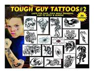 kids temporary tattoos tough boys logo