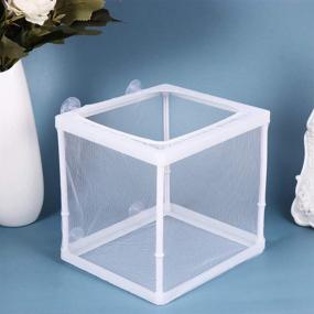 img 2 attached to 🐠 POPETPOP Aquarium Breeder Box - Optimal Nylon Mesh Fish Fry Hatchery & Breeding Box with Floating Isolation Net for Effective Fish Breeding and Separation