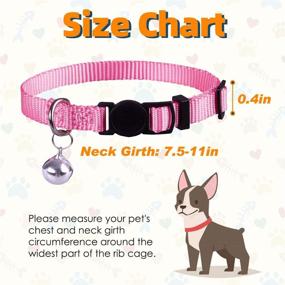 img 3 attached to 🐶 EXPLORE Puppy ID Collar - 14 Pack Writable Dog Name Tag with Adjustable Pet Whelping Collars, Colorful and Safe Litter Collars with Bells for Newborn Dogs