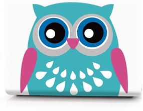 img 2 attached to HRH 2 In 1 Cute Owl Laptop Body Shell Protective Hard Case And Silicone Keyboard Cover For MacBook Newest Air 13&#34