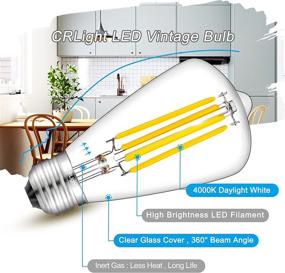 img 3 attached to CRLight Dimmable Filament Industrial Electrical Lighting Components - Daylight Equivalent