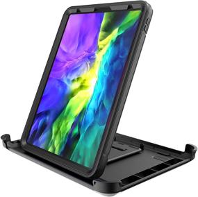 img 2 attached to 📱 AICase iPad Pro 11 2020 & 2018 Case - Rugged Heavy Duty Shockproof Triple Layer Defense for Apple Pro 11" 2nd Gen 2020 & 1st Gen 2018 (Black)